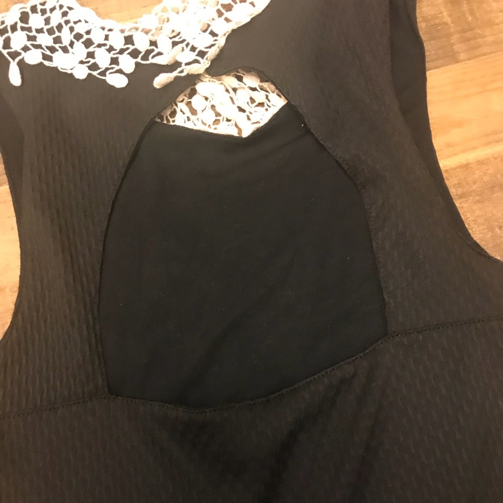 Free People Crochet Collar Dress XS FREE SHIP - Picture 3 of 7